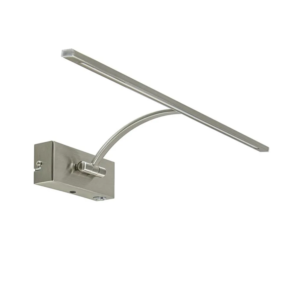 Moderne LED schilderijverlichting nikkel dimbaar