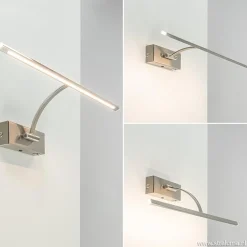 Moderne LED schilderijverlichting nikkel dimbaar