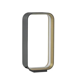 Moderne LED tafellamp zwart/goud klein