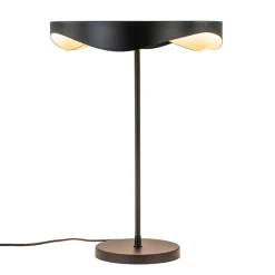 Moderne LED tafellamp zwart met goud dimbaar
