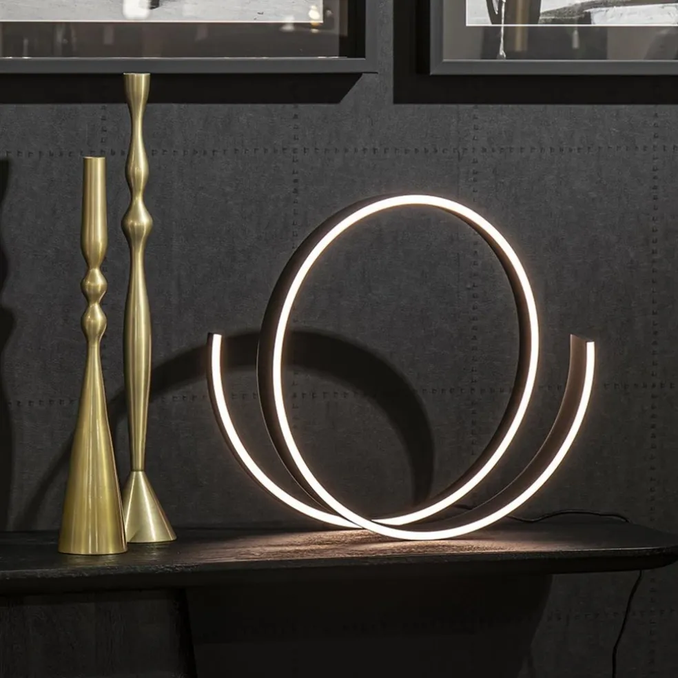 Moderne LED tafellamp zwart met dim to warm functie