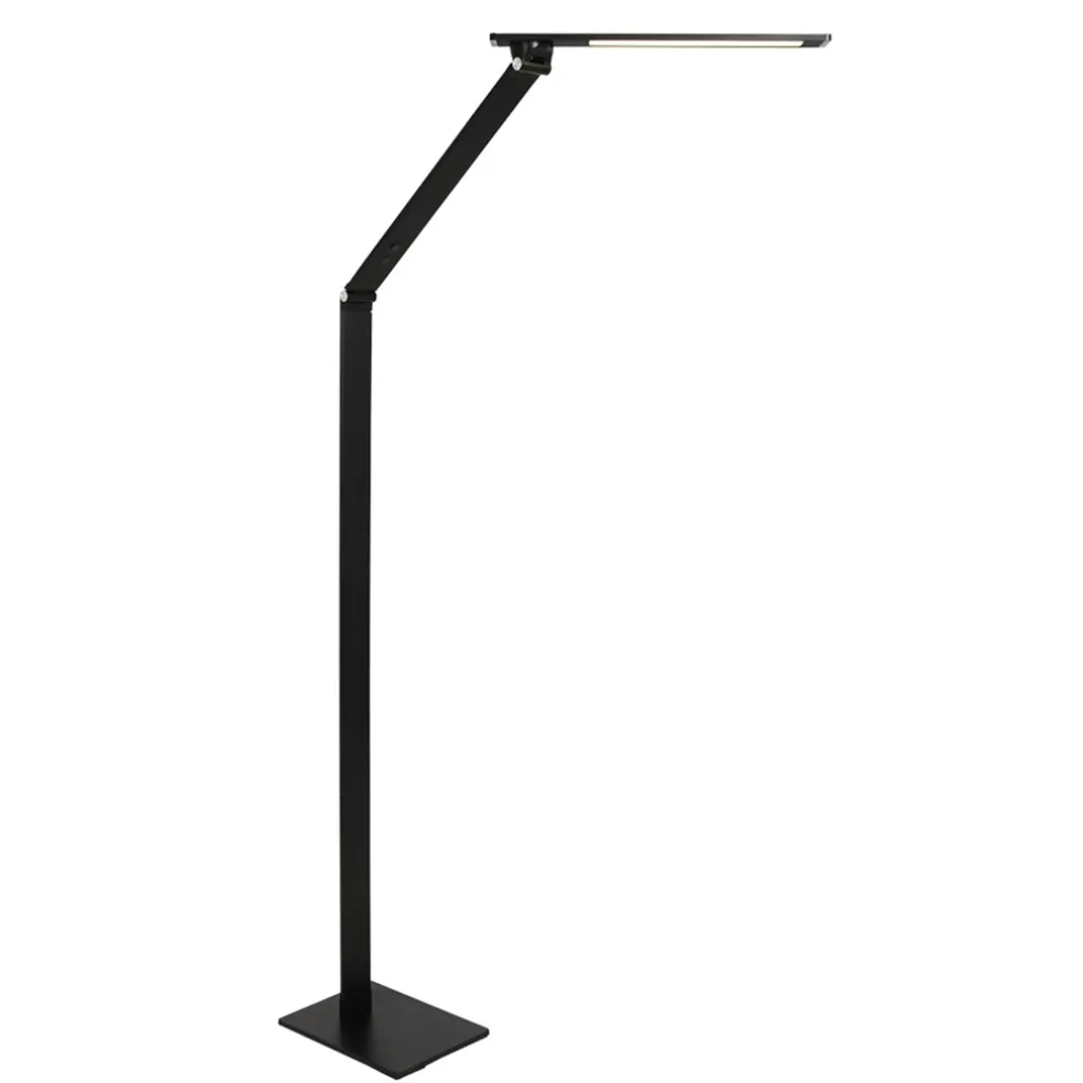 Moderne LED vloerlamp leeslamp zwart dimbaar