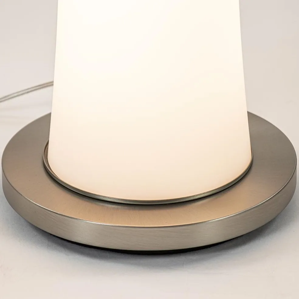 Moderne LED vloerlamp opaal glas met dim to warm