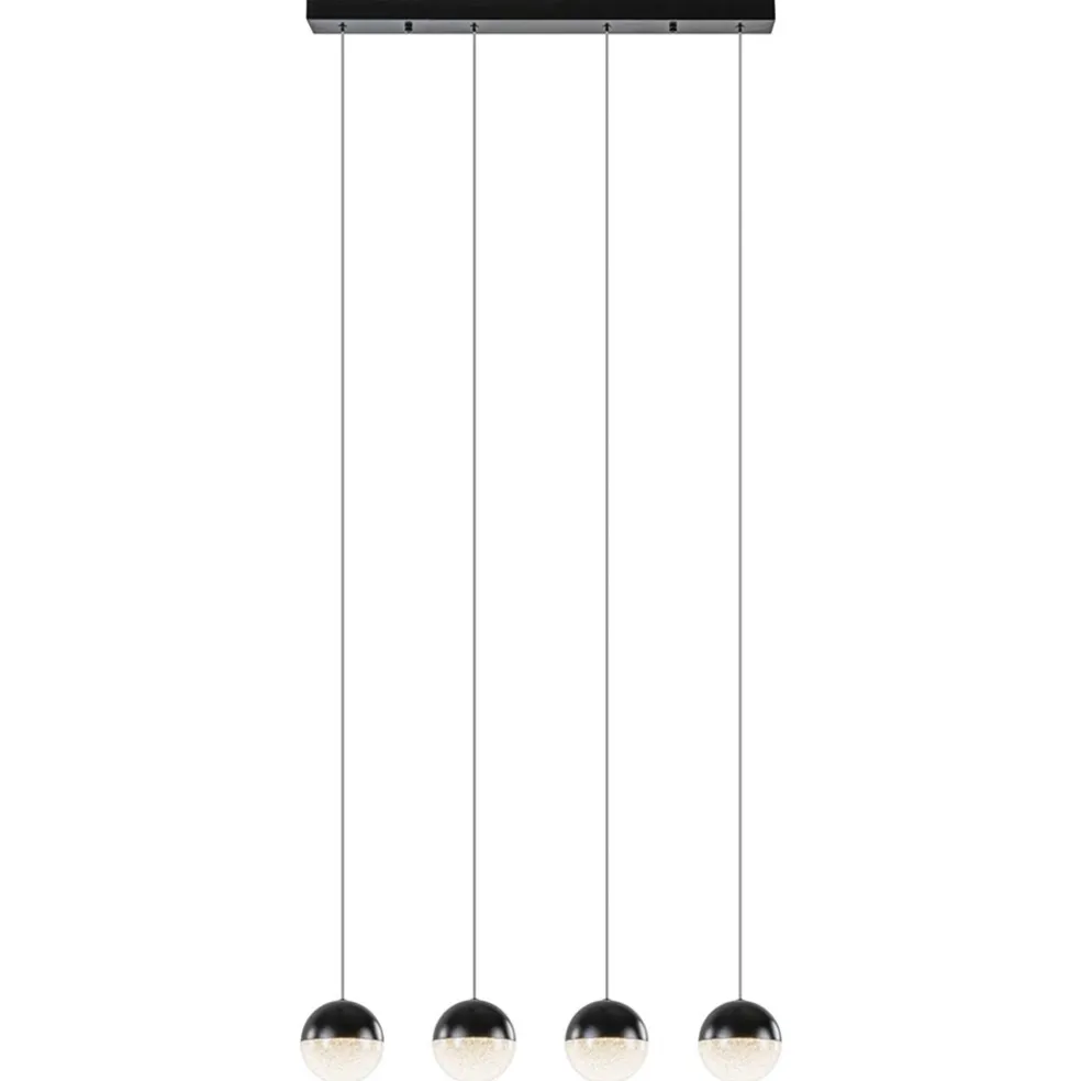 Moderne 4-lichts hanglamp met LED 3-standen dimbaar