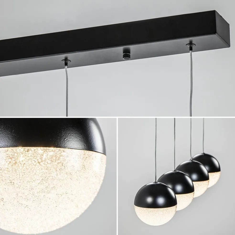 Moderne 4-lichts hanglamp met LED 3-standen dimbaar