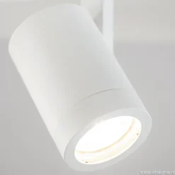 Moderne 3-lichts plafondspot wit metaal