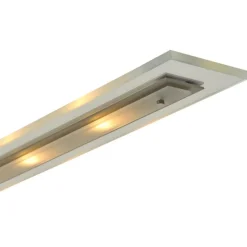 Moderne nikkel LED hanglamp met helder glas dimbaar