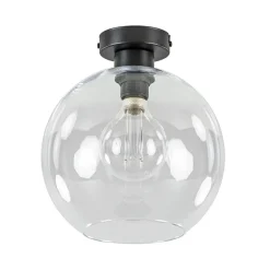 Moderne plafondlamp globe helder glas