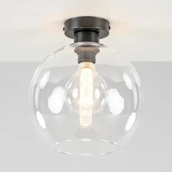 Moderne plafondlamp globe helder glas