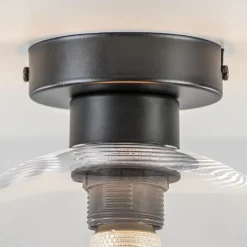 Moderne plafondlamp globe helder glas