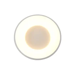 Moderne plafondlamp wit met geïntegreerd LED