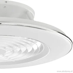 Moderne plafondventilator wit incl. LED