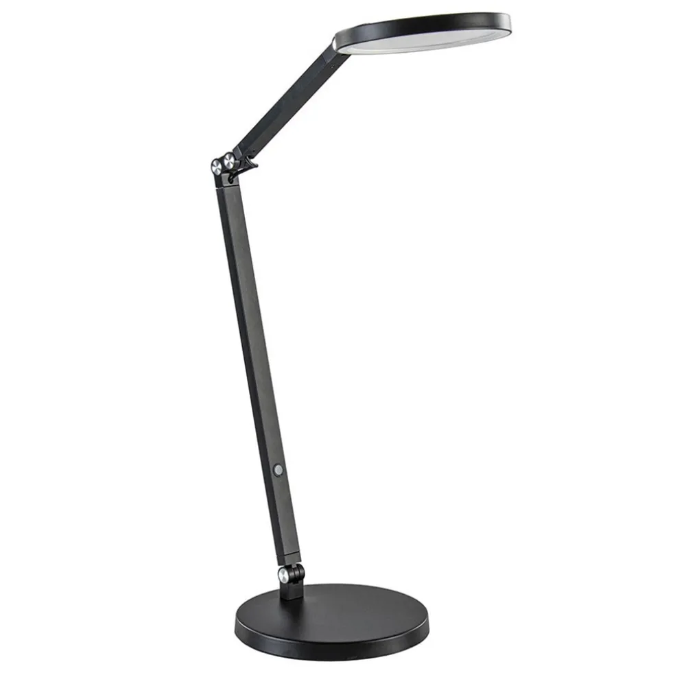 Moderne tafel/bureaulamp zwart met dimbaar LED