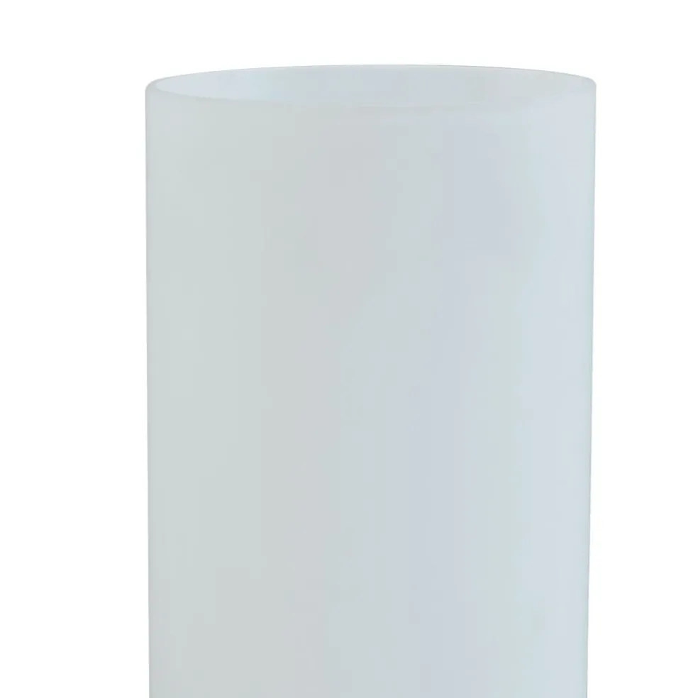 Moderne tafellamp Oblica zuil nikkel