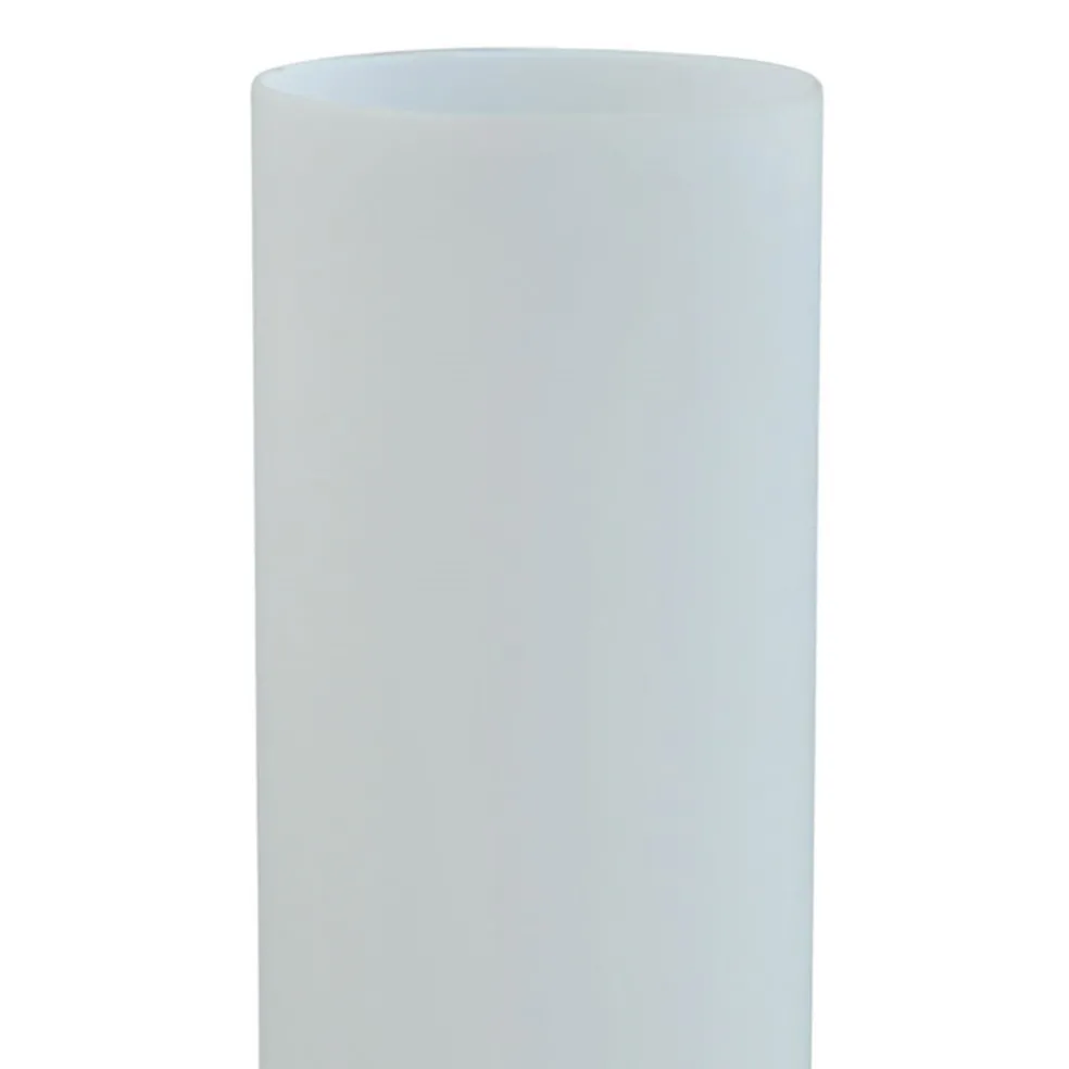 Moderne tafellamp Oblica zuil nikkel