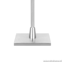 Moderne tafellamp staal/glas met dimmer