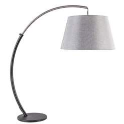 Moderne tafellamp zwart nikkel incl. kap