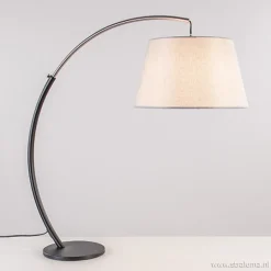 Moderne tafellamp zwart nikkel incl. kap