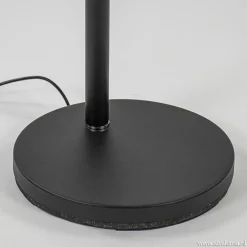 Moderne uplighter zwart met dimbaar LED