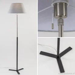 Moderne vloerlamp incl. kantelbare kap