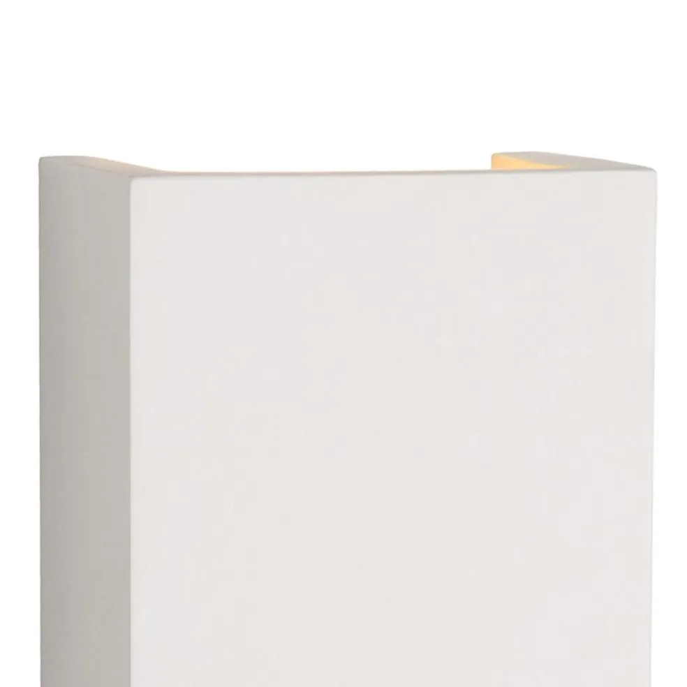 Moderne wandlamp hoogwaardig gips rechthoek