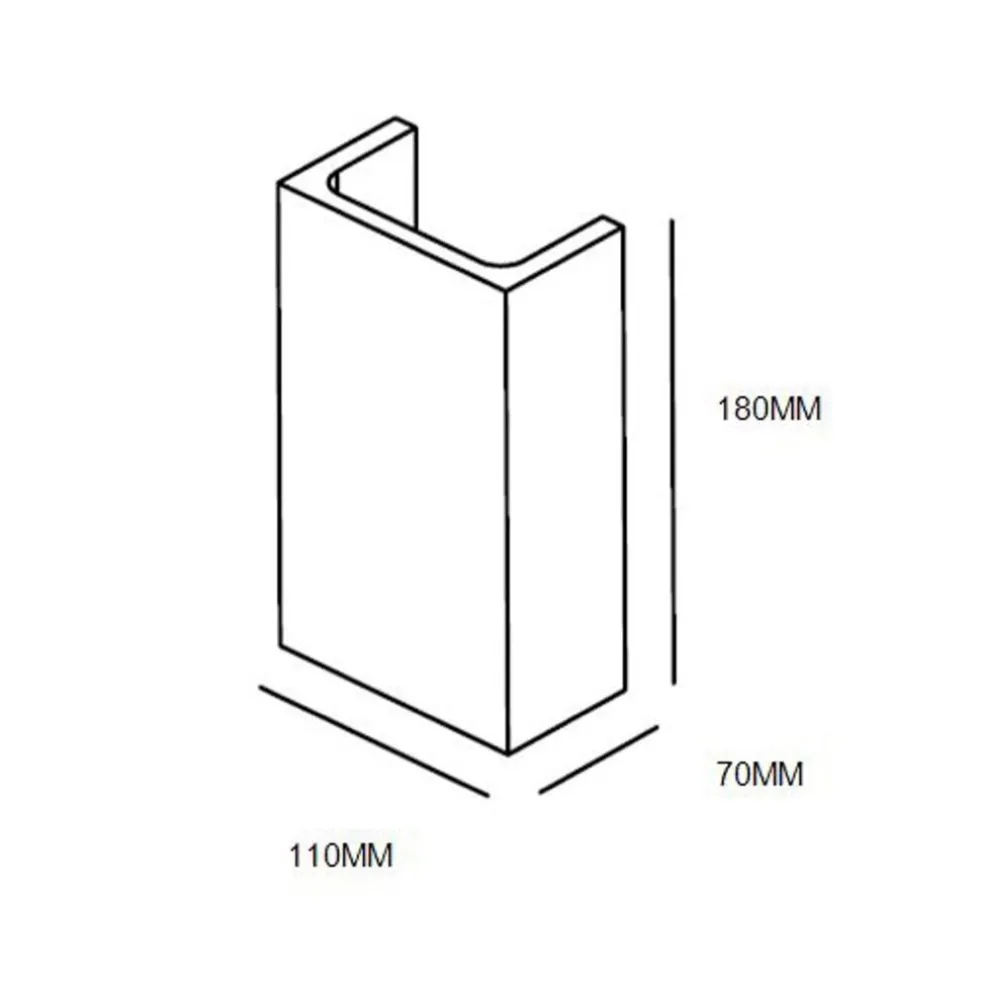 Moderne wandlamp hoogwaardig gips rechthoek