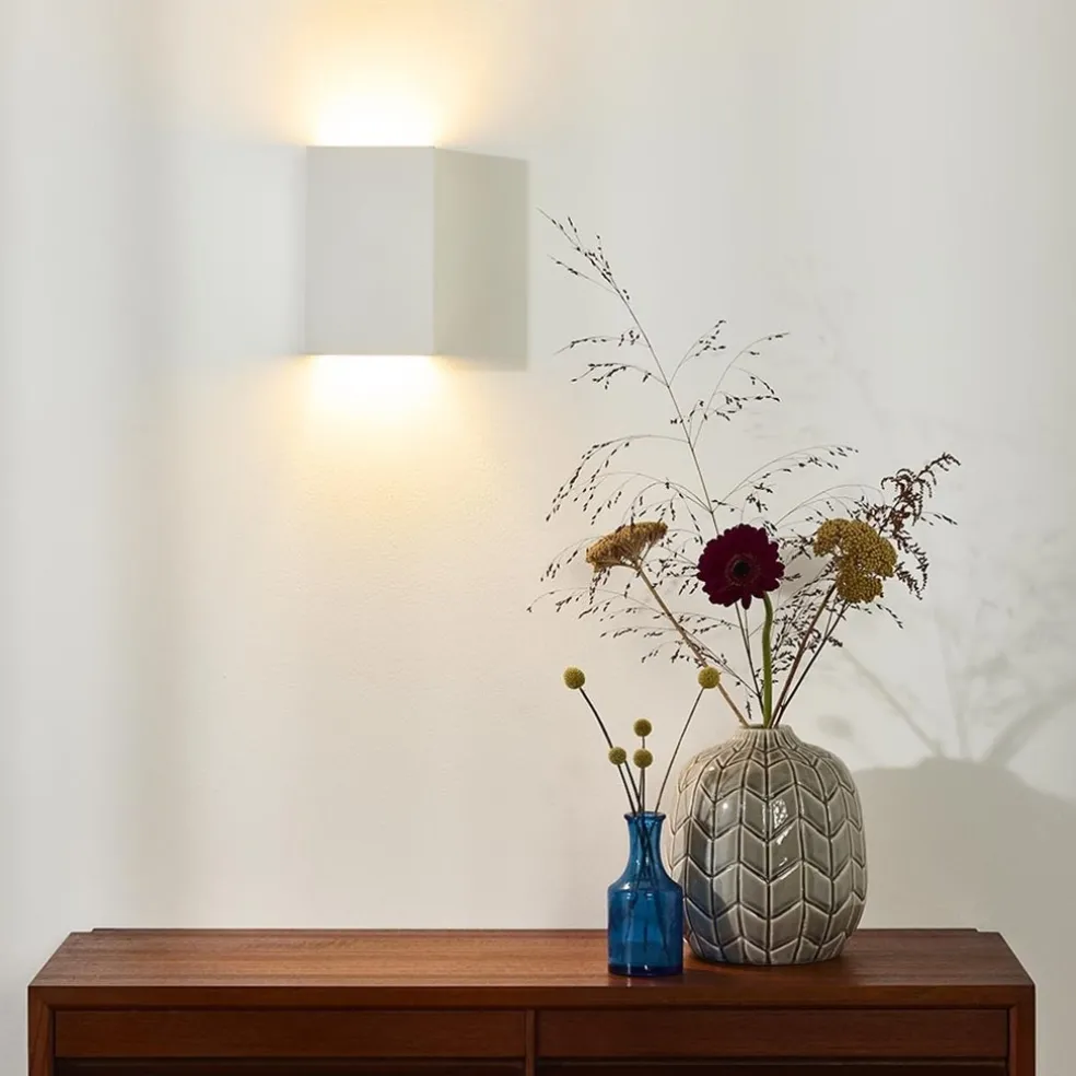 Moderne wandlamp hoogwaardig gips rechthoek