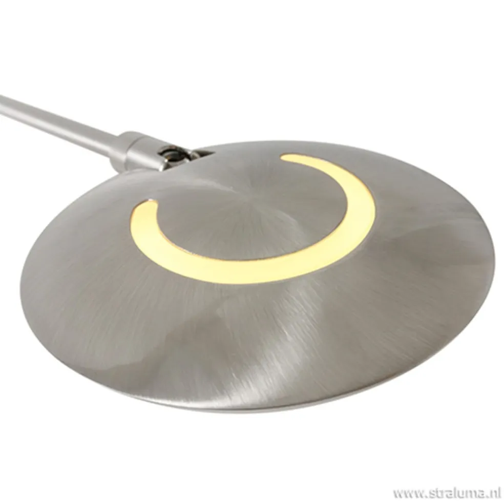 Moderne wandlamp staal met dimbaar LED