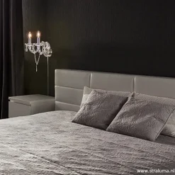 Mooie wandlamp Maria Theresa 2-lichts