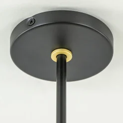 Opbouwspot 1-lichts zwart/brass GU10 mini