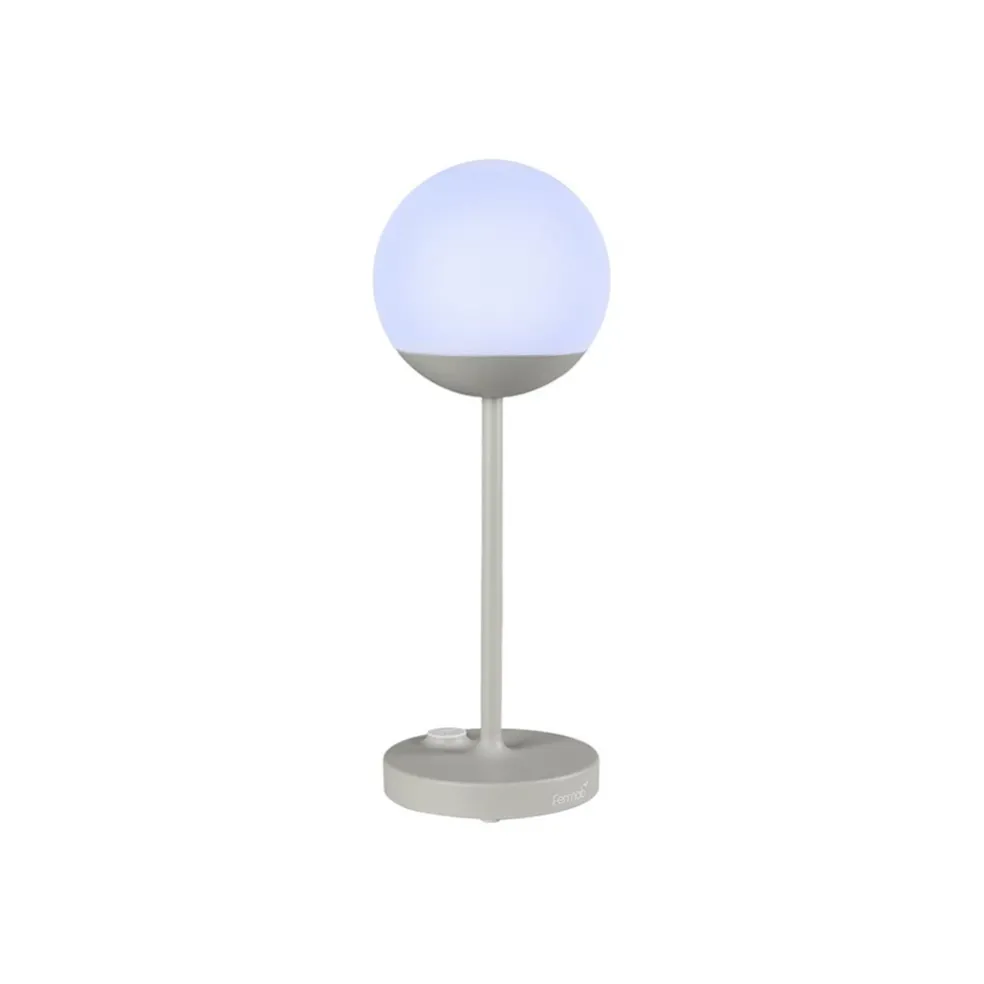 Oplaadbare buitenlamp tafel grijs IP44