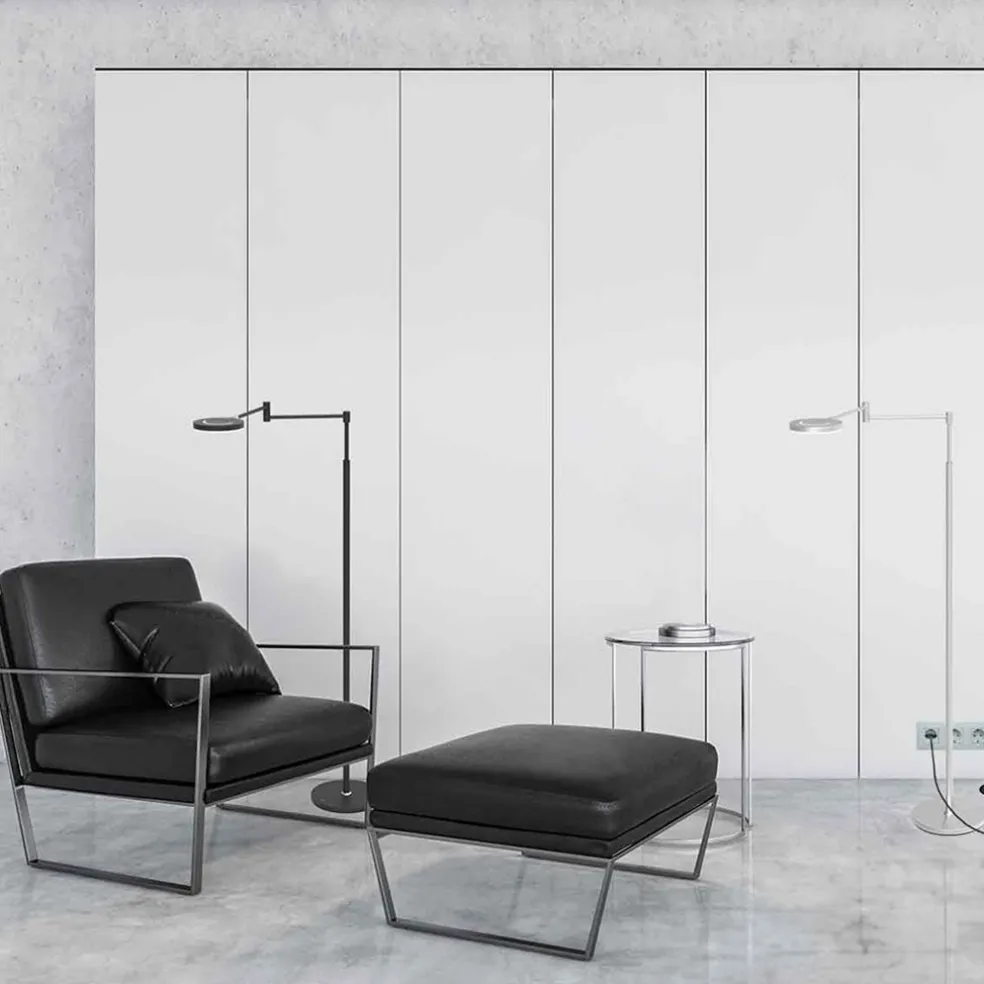 Oplaadbare LED vloerlamp op accu dimbaar