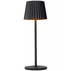 Oplaadbare tafellamp inclusief dimbaar LED zwart IP54