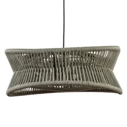 Outdoor hanglamp groot 60 cm donker beige