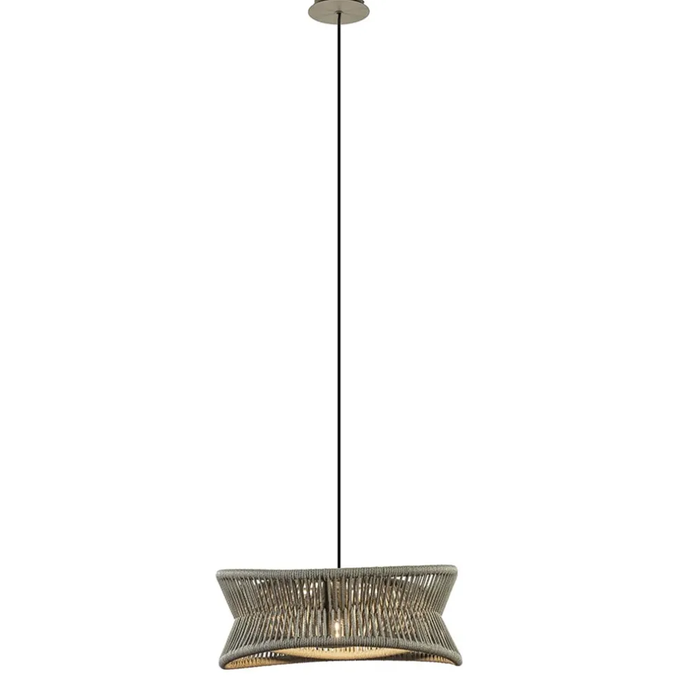 Outdoor hanglamp groot 60 cm donker beige