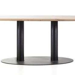 Ovale eetkamertafel eiken naturel 300x120 cm