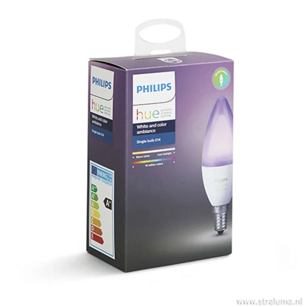 Philips Hue white and color ambiance E14 lamp 2-pack