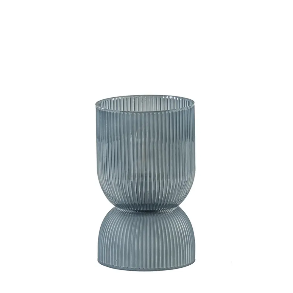 Phoebe kleine light and living tafellamp blauw-grijs op batterijen