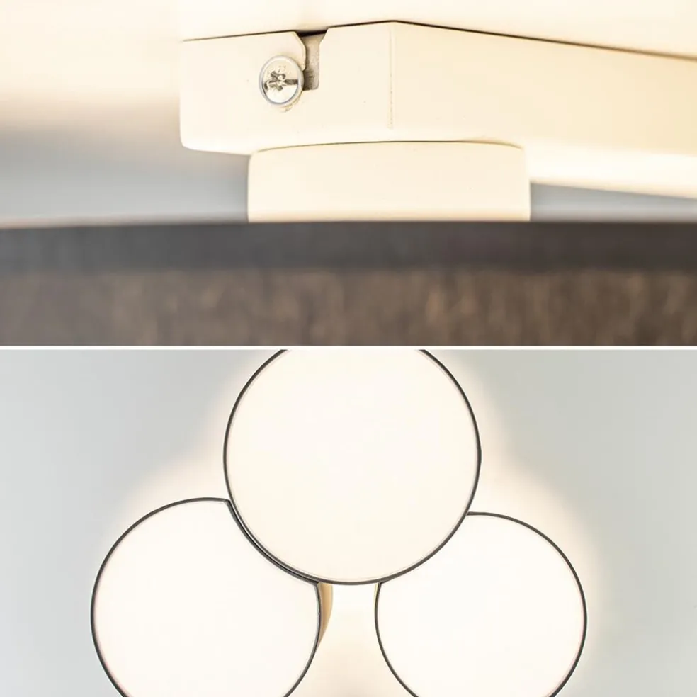 Plafondlamp 3 kappen grijs