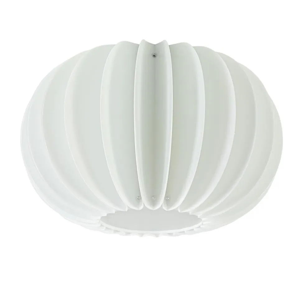 Plafondlamp Arena 40cm zwart/kap wit