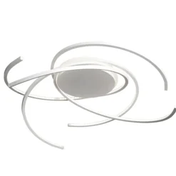 Plafondlamp bogen speels wit 80cm