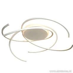 Plafondlamp bogen speels wit 80cm