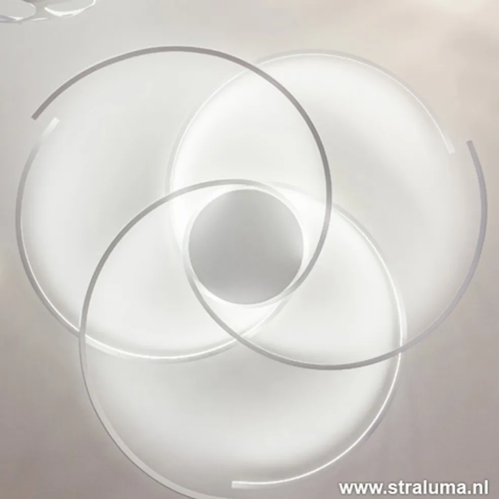 Plafondlamp bogen speels wit 80cm