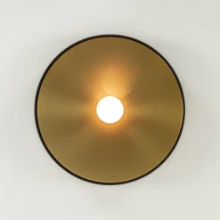 Plafondlamp Bright 26 zwart/matgoud