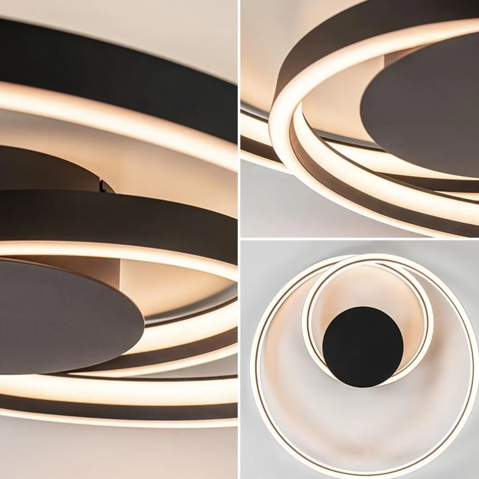 Plafondlamp Cinque-Ciola zwart dim-to-warm