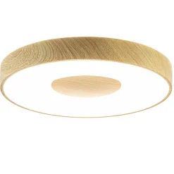 Plafondlamp Coin 50 hout + remote CCT