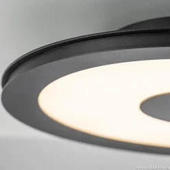 **Plafondlamp disc 32cm zwart 3-step dim