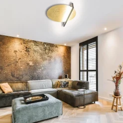 Plafondlamp Essenza 70cm gold powder/black