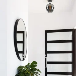 Plafondlamp Fantasy 1L zwart + smoke glas