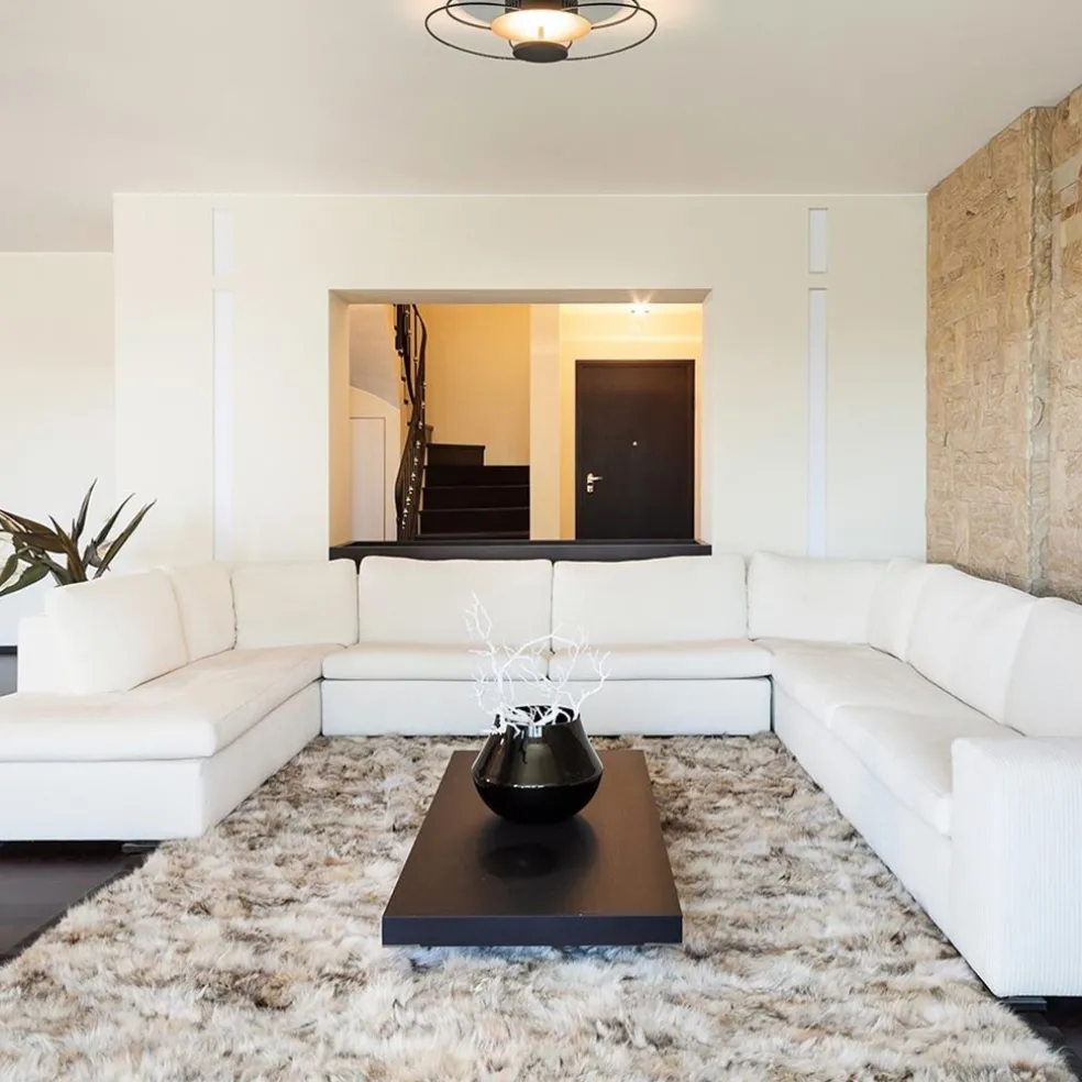 Plafondlamp Fiore zwart/goud 3-step dim